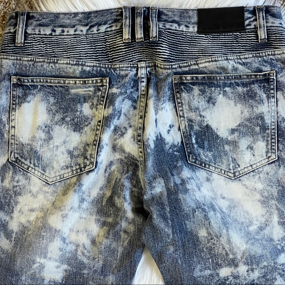 🔥Embellish Ripped Biker Jeans - Picture 5 of 5